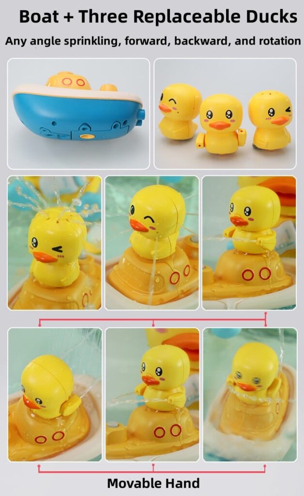 Electric Duck Boat Shower Baby Bath Toys – Modernonlinemart