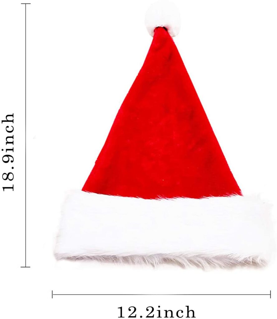 Santa Hat for Adults, Unisex Men Women Christmas Hat – ModernOnlineMart