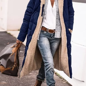 Elegant Longline Winter Coat for Women