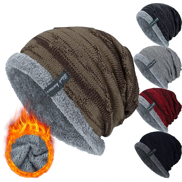 Premium Men’s Winter Protective Hat – Stylish, Warm, & Versatile for Fall & Winter in Black, Gray, & Wine